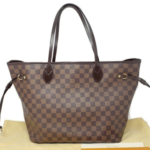 Louis Vuitton Brown Neverfull MM - Picture 1 of 9